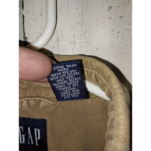 GAP Men's Medium Brushed Cotton Button Up Long Sleeve Shirt - Picture 5 of 6